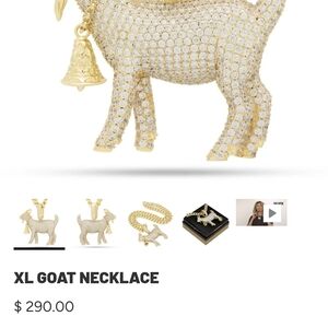 Gold and Silver XL Goat Necklace